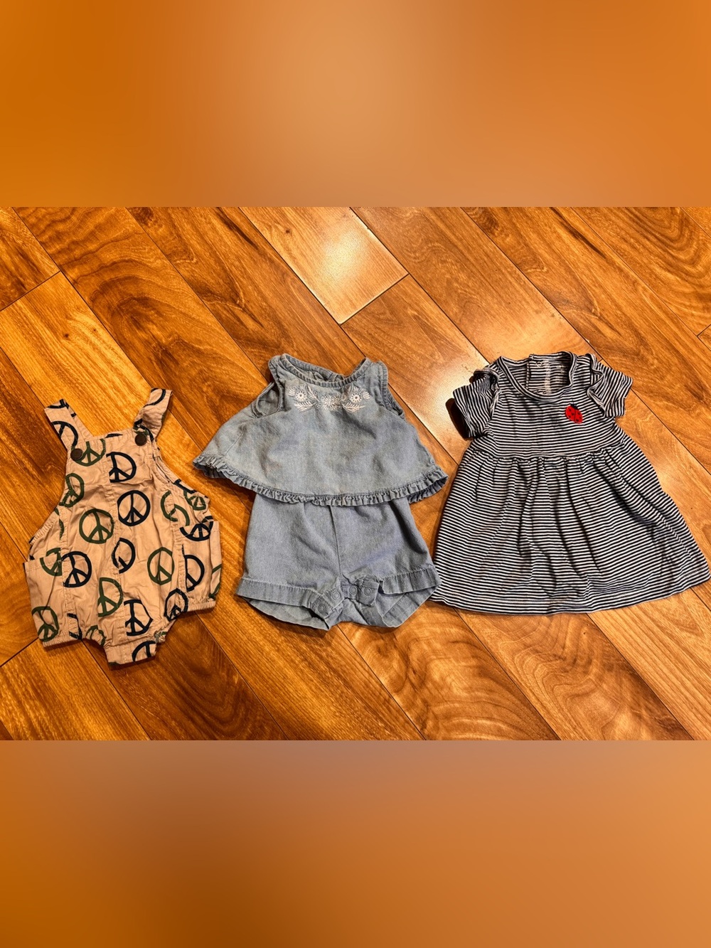 Baby girl 0-3 months summer outfits rompers and dress
